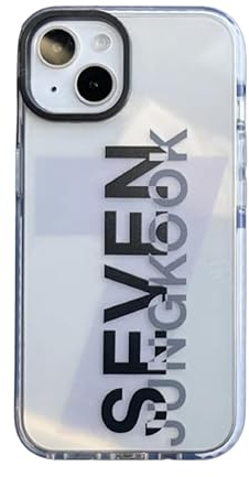 KPOPIRUDA Jungkook Handyhülle JK Seven kompatibel mit iPhone, weiche, transparente Schutzhülle für B-TS Merch (iPhone 14 Pro)