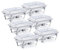 Wilprep Lot de 6 Chafing Dish 9L Chauffe-Plats en Acier Inoxydable Buffets Chauffants pour Maison Restaurants Fêtes Mariages Pique-Niques