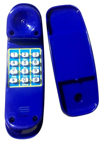 MagiDeal Swing Set Phone Toys Treehouse Creative Pretend Numeric Key Telephone Outdoor Swing Set for Ages 3+ Interactive Learning Kids, Blue