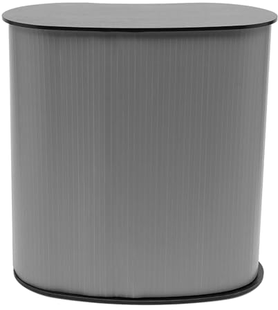 Loobiiny Messetheke Faltbar Tragbar Counter Promotionstand Verkaufstresen 40 * 90 * 90 Gewichtskapazität 50kg Schwarz Geeignet für Schulen Ausstellungen Museen