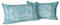 Snylcce Boho Throw Pillow Covers Set von 2 Deep Sky Blue Antique & Vintage Design, Double-Sided Pattern - 30x50 cm Soft Cushion Covers für Garten Couch, Sofa, Bett - Dekorative 12x20 Inch Pillowcases