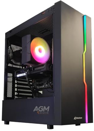 AGM store Pc Gaming 14700F Desktop - RTX 4060 Ti 8Gb GDDR6-32gb ddr5 6000mhz - 1TB ssd M2 Nvme PCIe 4.0-20 Cores Computer - USB-C - Licenza W11