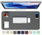 GOMIN Schreibtischunterlage 80x40cm - PU Leder Mauspad Wasserfest & Rutschfest - Laptop Tischunterlage Groß - Leicht zu reinigende Schreibunterlage - Mousepad XXL für Büro und Home-Office - Dunkelgrau