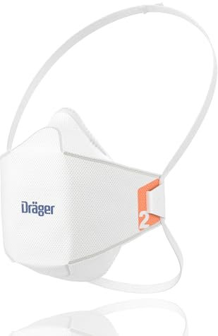 Dräger X-plore 1920 Masque FFP2 contre la poussière et les particules fines, Masque de protection respiratoire jetable certifié CE, 3 masques, taille S