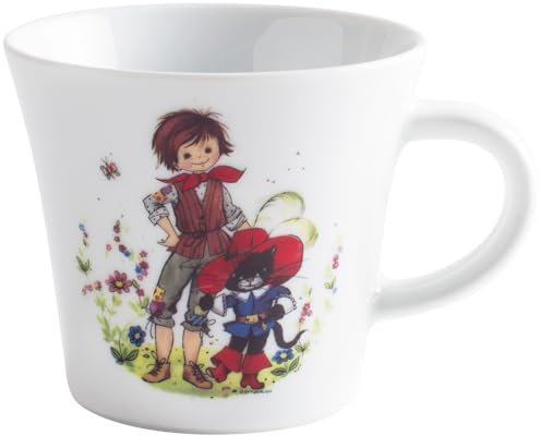 KAHLA 324723A50850C Kids Tasse 0,22 l Gestiefelter Kater | Teetasse mit Gestiefelter Kater Design aus Porzellan