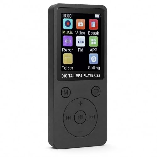 32 GB MP3-Player mit Bluetooth 5.0, Tragbarer Musik-Player mit 1,8-Zoll-Farbbildschirm, Erstklassiges Audioerlebnis für Musikliebhaber, Unterstützt die Erweiterung auf Bis zu 128