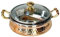 100% Pure Beautiful Steel Copper Casserole Dish Serving Royal Handi Stylish Glass Lid -7 Inch Indian Dinning Experience, Gift, Valentine Gift,