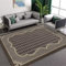 ROSURUG Teppich Mit Muster Auslegware Teppichboden Diamant mit Bordüre Design Kristall Samt Teppich Interieur Wohnzimmer Zubehör Deko Hochzeit Tischdeko(Grau 60X90cm)