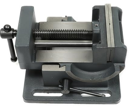 Thomletha Drill Press Tilting Angle Vise 4 Inch Tilting Angle Vise Cradle Style Angle Vise Fit for Clamping Workpiece Processing