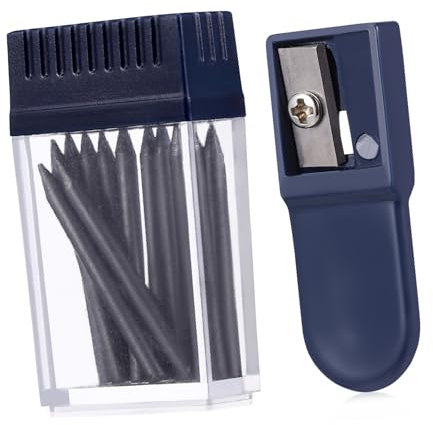 JEWEDECO Bleistift-ersatz Für Zirkel 2 Mm Kern 25 Mm Länge 2 Stück Bleistiftspitzer