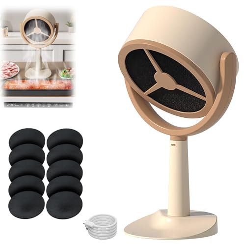 XLDZ Portable Indoor Smoke Extractor Fan: High-Efficiency Cooker Hood With Air Purification Function(Direct Plug-in)