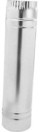 CRILSTYLEO 1stk Schornstein Abgasrohr Schornstein Für Einen Holzofen Schornsteinrauch Küchenversorgung Heizofenzubehör Küchenzubehör Auspuff Heizofen Aus Metall Eisen Silver