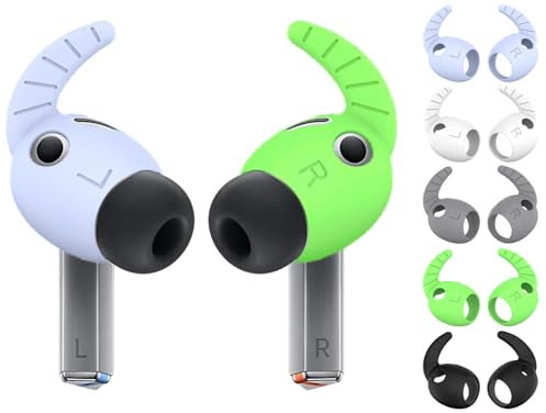 IiEXCEL 5 Pairs Galaxy Buds 3 Pro Ear Hooks Wingtip, Replacement Silicone Wings Sport Earhooks Ergonomic Design Wing Tips Holder Non-Slip Anti-Slip Comfortable Accessories for Galaxy Buds 3 Pro