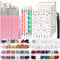 FANDAMEI Nail Art Brushes Set, Nail Art Kit Accessories Nail Design Kit, Nail Art Dotting Pens, Nail Stickers, Butterfly Nail Art Sequins, Nail Foils, Nail Art Flakes Iridescent, Rhinestones For Nails