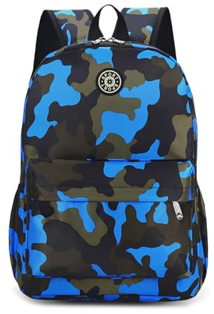 Aucuu Zaini Scolastici per Bambini, Zaino Mimetico per Bambini 3-7 Anni, Elementare Scuola Materna Mimetica Borse, per All'aperto, Scuola