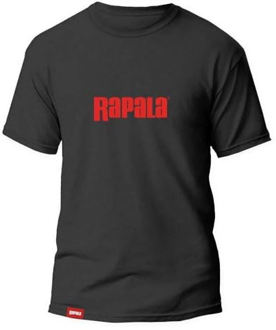 Rapala Black Red Logo T-Shirt XS