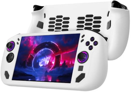 BeisDirect Silikon-Schutzhülle für Lenovo Legion GO S Handkonsole, Anti-Drop-Schutzhülle, weiche Silikon-Schutzhülle für Legion GO S Spielkonsolen-Zubehör (weiß)