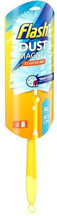 RYYN® Flash Dust Magnet Duster Starter Kit XL 3pc For Dusting and Cleaning Hair Allergens Comes with 2 Pads