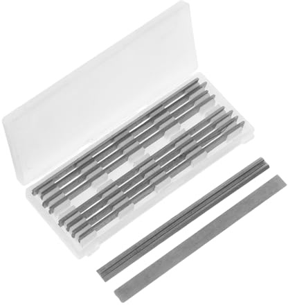 DIYEAH 10pièces Lames De Rabot Électrique Acier Rapide Remplacement Couteaux Pour Raboteuse à Bois Outils Électriques De Bricolage