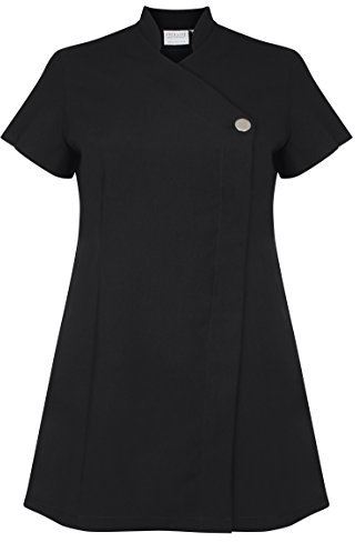 Proluxe Signatur-Button Schönheit Tunika - UK 12 (Schwarz, 40)