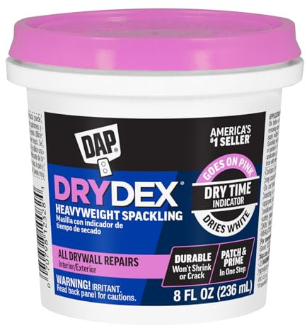 DAP DryDex Dry Time Indicator Spackling, Pink/White, 8 Oz (7079812328)