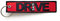 RENEGADE Motorrad Schlüsselanhänger aus Stoff mit Schlüsselring bestickt & kratzfest (130 x 30 mm, rot, schwarz). Ideal für Ihr Motorrad (Drive Safe)