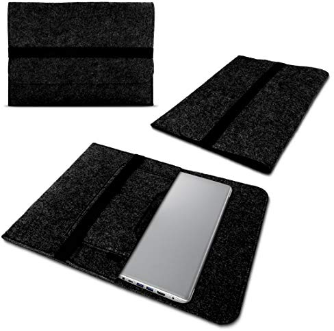 NAUCI Schutzhülle kompatibel für Lenovo Yoga Slim 7 / 7i / 7i Pro / 9iFilz Tasche Sleeve Hülle Laptop Cover Notebook Case 14/14,5 Zoll, Farbe:Dunkel Grau