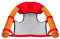 Schwimmnudel Set (Wassersitz, 2 Poolnudeln orange)