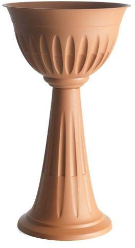 Bama Vaso a Colonna, Alba, in Resina, Bianco, Ø43 x74,5 h