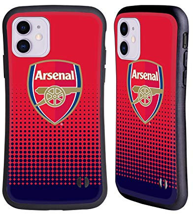 Head Case Designs Officially Licensed Arsenal FC Fade Crest 2 Hybrid Case Compatible With Apple iPhone 11