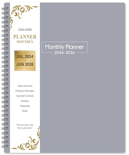 Monatsplaner 2021–2023 – 24 Monate Planer 2021–2023, Juli 2021–Juni 2023, Monatsplaner 2021–2023, 24 x 29,6 cm, Planer mit Innentasche, 24 Monate Reiter, Innentasche.
