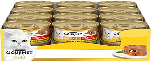Purina Gourmet Gold Herz weich feucht Katze mit Huhn - 24 Dosen zu je 85g (24x85g)