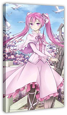 HUANGCHOU Anime-Poster Akame Ga Kill Mine 23 Leinwandposter Wandkunst Dekor Druck Bild Gemälde für Wohnzimmer Schlafzimmer Dekoration 30 x 45 cm Rahmen style1