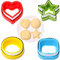 BakingWorld Sandwich-Ausstecher und Versiegelung, Set mit 4 Brot, Sandwich-Dekruster, Pfannkuchen-Hersteller, DIY-Ausstechformen für Kinder, quadratische Formen, Sandwich-Dekruster-Pressform