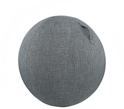 MeTikTok 55Cm/22Inch Yoga Ball Abdeckung, Gymnastikball Bezug Für Sitzball Fitnessball Gymnastikball Mit Tragegriffen Sitzen Ball Stuhl Protect Covers Slipcover (Cute)
