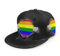 Oaieltj Unisex Baseball Cap Herren Damen Einstellbare Snapback Trucker Hat Mode Hip-Hop Baseball Cap, Gay Pride Rainbow Lgbt Pull Apart Schwarz, One size