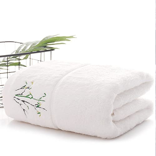 Ensemble de Serviettes de Bain en Fibre de Bambou | Plus épais, Doux, Absorbant Rapide, Serviettes de Luxe pour Le Visage, Gant de Toilette