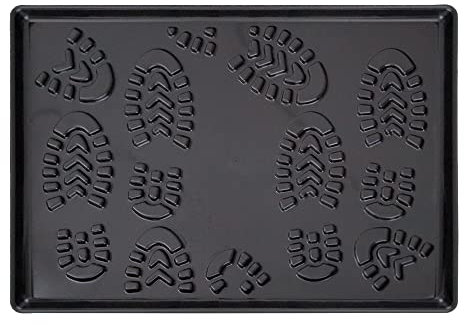 Schuhabtropfschale SAARBURG, 35 x 49 cm in schwarz, Größe:35 x 49 cm