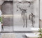 NYRAO Fensterfolie von Innen Durchsichtig Von Aussen Blickdicht.Silhouette Hirsch Fensterfolie Sichtschutz,70x200cm(WxH) 27''x78''