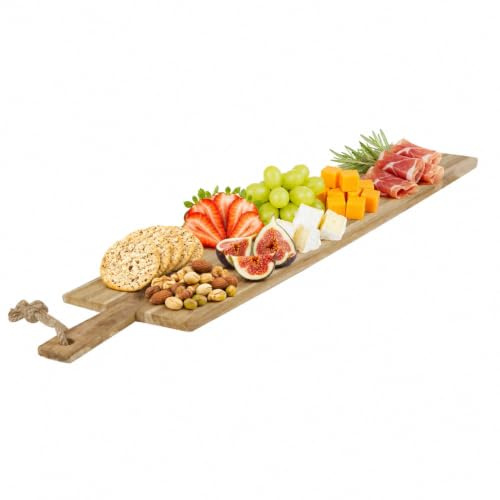 1m Acacia Hardwood Long Wooden Food Prep Kitchen Cutting Chopping Serving Board