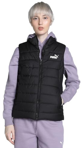 PUMA Damen Ess Padded Vest Weste 84894101 Schwarz, schwarzes, XS