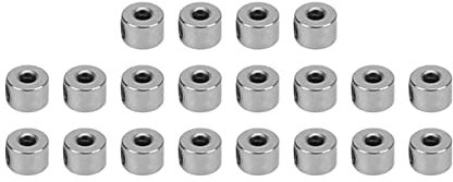 Keenso Landing Gear Stopper Set Wheel Collar, 20 Pcs Landing Gear Stopper Set Wheel Collar 2.1mm Stainless Steel Exquisite Craftsmanship RC Plane Aircraft accessories Aircraft accessories
