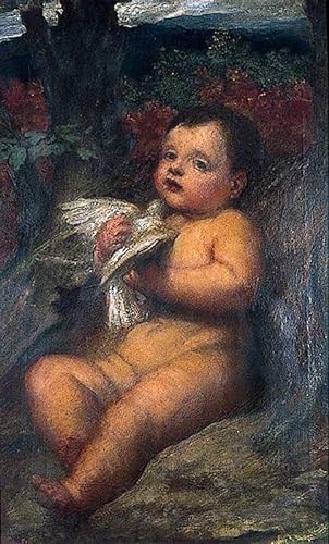 ZIMARO Leinwand Wandbild Kunstdruck Leinwand Malerei Poster Berühmt The Outcast Goodwill von George Frederic Watts für Flurdekoration 60x90cm