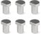 6 Pack Bench Dogs, Aluminum Alloy Bench Brake Inserts for 20mmDog Holes, A Woodworking Shop Essential (20mm,Silver)