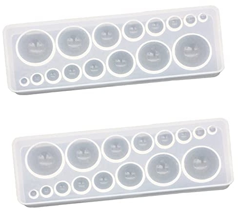 YIQIFUYA 2 Pcs Small Sphere Silicone Resin Molds Jewelry Making Kit for DIY Gift Jewelry Necklace Pendant Craft Making