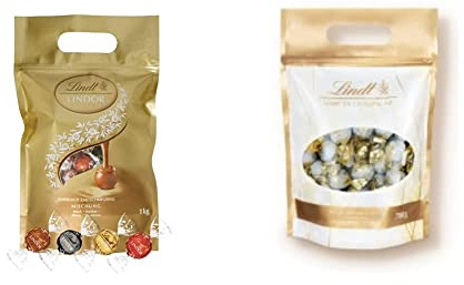 Lindt LINDOR Schokoladen Kugeln Klassische Mischung | ca. 80 Schokoladen Kugeln| 700 g | Ca. 56 Vollmilch-Schokoladen Kugeln mit erlesener Marc de Champagne Füllung, alkoholhaltig | Großpackung