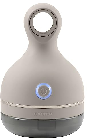 Salter SAL01034 Cordless Lint Remover – Bobble Remover, 45 Mins Operating Time, Rechargeable Fabric Shaver, XL Head with Smoothing Blade, USB Cable & Cleaning Brush Included, Suitable for All Fabrics