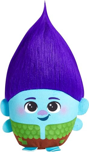 Mattel DreamWorks Trolls Band Together Hairmony Mixers Branch Plüschtier mit Sound, 15,2 cm weiche Puppe inspiriert vom Film, interaktive Harmonisierung ​