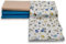 Virginia Tex Baumwollstoff-Set 3 Stück 60 x 150 cm Tex Standard 100 waffelpique-Stoff und 2 x Baumwollstoff meterware 100% Baumwolle Stoffe zum (Blau)