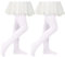 Century Star 2 Paar Mädchen Strumpfhose für Baby - Ballettstrumpfhose Mädchen zwei Paar weiß 3-6 Jahre